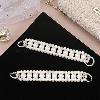Plastic Imitation Pearl Beaded Chain Bag Handle(FIND-WH0111-170)-4
