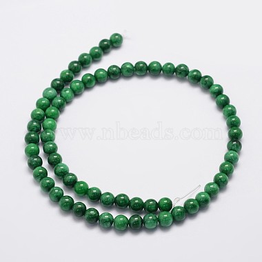 Chapelets de perles en jade de malaisie naturelle(G-A146-6mm-B04)-2