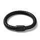 Leather Braided Round Cord Bracelet(BJEW-F460-03EB)-1