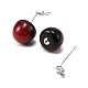 Alloy & Resin Dangle Stud Earrings(EJEW-T054-01)-2