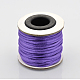 Cordons fil de nylon tressé rond de fabrication de noeuds chinois de macrame rattail(NWIR-O001-A-09)-1