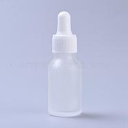 15ml Glass Teardrop Bottles, with Eye Pipette, Empty Aromatherapy Essential Oils Bottle Containers, Clear, 8.55x2.9cm, Capacity: 15ml(0.5 fl. oz).(MRMJ-WH0059-40B)