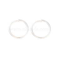 Brass Open Jump Rings, Cadmium Free & Lead Free, Silver, 12x1.2mm, Inner Diameter: 9.5mm, about 1470pcs/500g(KK-G514-01K-S)