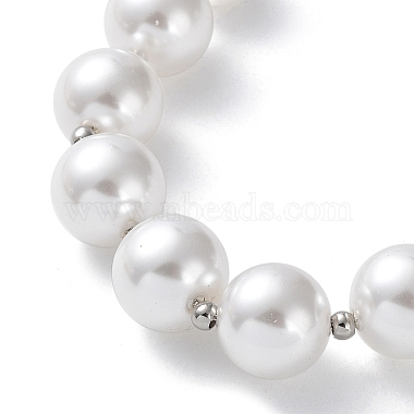 Plastic Pearl Graduated Beaded Necklace(NJEW-F317-03P)-2