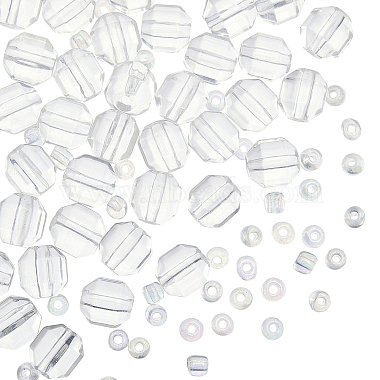 7mm Polygon Quartz Crystal Beads