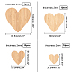 Olycraft Heart Shaped Wooden Boards for Painting(AJEW-OC0001-94)-2