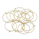 Brass Hoop Earrings(KK-T032-015G)-2