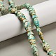 perles synth&eacute;tiques turquoise brins(X-TURQ-F019-01I)-1