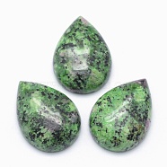 Natural Ruby in Zoisite Cabochons, teardrop, 25x18x7mm(X-G-E491-B-20)