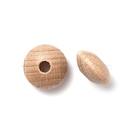 Beech Wood Beads, Rondelle, BurlyWood, 15x7.5mm, Hole: 4mm(WOOD-WH0120-05B)