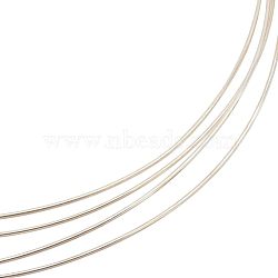1Pc 999 Sterling Silver Wire, Round, with 2Pcs Suede Fabric Square Silver Polishing Cloth, Silver, 22 Gauge, 0.6mm, about 3.28 Feet(1m)/Pc(STER-BC0001-66B)