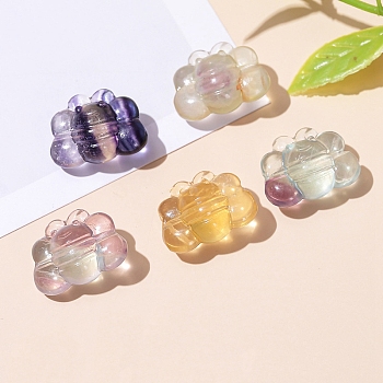 Natural Fluorite Carved Beads, Bees, 18x14x10mm