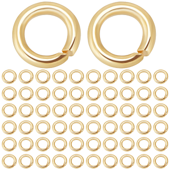 600Pcs 304 Stainless Steel Open Jump Rings, Round Ring, Real 18K Gold Plated, 4x0.8mm, 20 Gauge