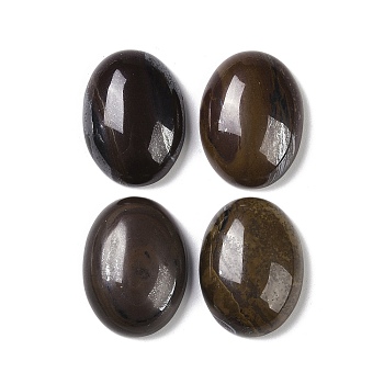 Natural Tiger Iron Cabochons, Oval, 20~20.8x15~15.5x5.8~6.5mm