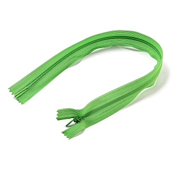Garment Accessories, Nylon Zipper, Zip-fastener Components, Lime Green, 40x2.5cm