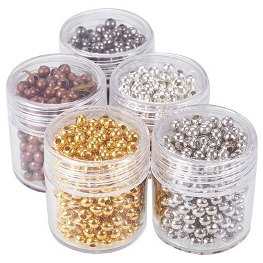 5 boîte de fer d'écartement perles rondes(IFIN-X0001-03-B)-3