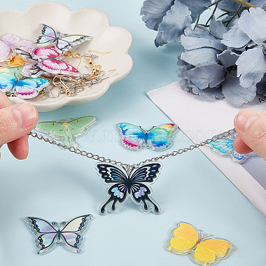 SUNNYCLUE DIY 3D Butterfly Dangle Earring Making Kit(DIY-SC0020-03)-4