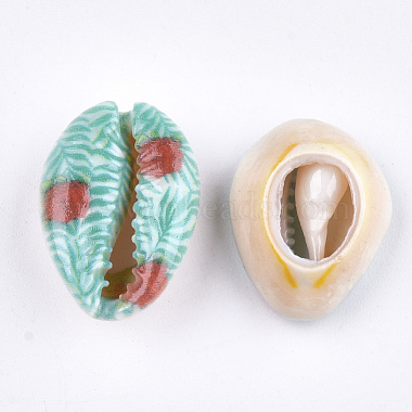 Printed Cowrie Shell Beads(X-SSHEL-T007-16D)-2