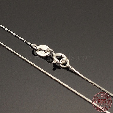 Rhodium Plated 925 Sterling Silver Coreana Chain Necklaces(X-STER-E033-56)-2