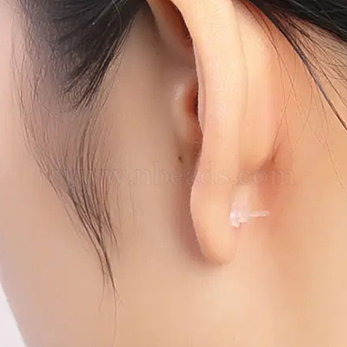 chgcraft 350 pcs 7 couleurs boucles d'oreilles en plastique avec petites boules avec écrous d'oreille pour femmes(EJEW-CA0001-04)-6
