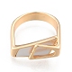 Natural Shell Trapezoid Open Cuff Ring(RJEW-N039-12LG)-1