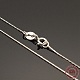 Rhodium Plated 925 Sterling Silver Coreana Chain Necklaces(X-STER-E033-56)-2