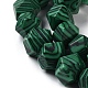 Synthetic Malachite Dyed Star Cut Round Beads Strands(G-M418-C13-01)-4