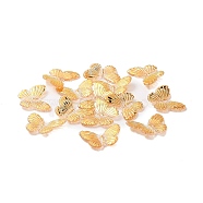 Transparent Acrylic Pendants, Butterfly, DIY Jewelry Making Finding, Gold, 30x40x4mm, Hole: 1.6mm, 251pcs/500g(DIY-B073-06B-02)