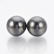 Magnetic Synthetic Hematite Beads, Gemstone Sphere, No Hole/Undrilled, Round, 33~34mm(G-T095-33mm)