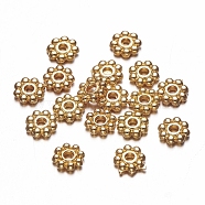 Alloy Daisy Spacer Beads, Flower, Golden, 5x1.5mm, Hole: 1mm(X-PALLOY-L166-31G)
