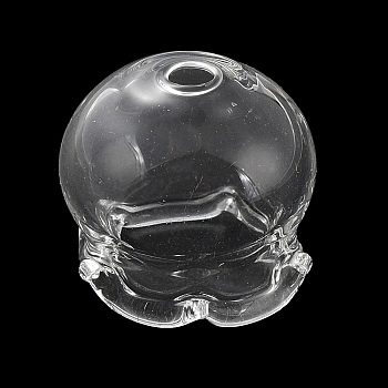 Jellyfish Glass Bead Cone, for Wind Chimes Making, Clear, 16x15x15.5mm, Hole: 2.3mm