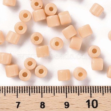Opaque Colours Glass Round Bugle Beads(SEED-S045-001A-A02)-4