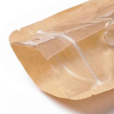 Eco-friendly Biodegradable Kraft Paper Packaging Zip Lock Paper Bag(X-CARB-P002-04)-4
