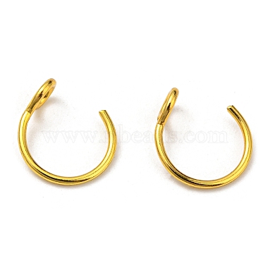 304 Stainless Steel Clip on Nose Ring Findings(STAS-P326-02G)-2