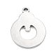 304 Stainless Steel Pendant Cabochon Settings(STAS-F287-21P)-2