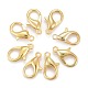 Zinc Alloy Lobster Claw Clasps(X-E106-G)-1