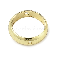 Brass Beads Frame, Lead Free & Cadmium Free, Long-Lasting Plated, Flat Round, Golden, 9.5x2.5mm, Hole: 1mm(KK-K297-52G-02)