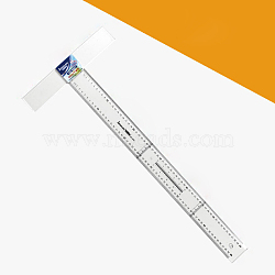 Plastic Transparent Academic T-Ruler, Measuring Tool, for School & Educational Supplies, Clear, 913x250mm(DRAW-PW0001-261D)