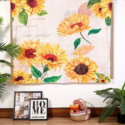Vibrant Aesthetic Sunflower Wall Tapestry, Fresh Art Natural Tapestry, for Bedroom, Living Room, Yellow, 51.2"x59.1"(150x130cm)(JX150B)