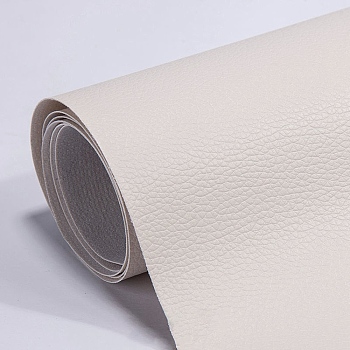Rectangle PVC Leather Self-adhesive Fabric, for Sofa/Seat Patch, Gainsboro, 1370x350x0.4mm