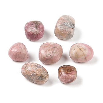 Natural Rhodonite Beads, Nuggets, No Hole/Undrilled, Tumbled Stone, 16~24x14~18x6~12mm