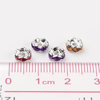 Acrylic Rhinestone Spacer Beads(X-RSB6mm)-4