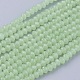 Chapelets de perles en verre imitation jade(X-GLAA-G045-A11)-1