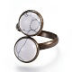 Natural & Synthetic Mixed Stone Cuff Rings(RJEW-JR00244)-2