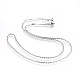 304 Stainless Steel Singapore Chain Necklaces(NJEW-F248-14A-P)-1