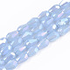 Chapelets de perles en verre galvanoplastique(EGLA-S194-02A-B03)-1