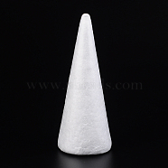 Cone Modelling Polystyrene Foam DIY Decoration Crafts, White, 190x73x68mm(DJEW-M005-10)