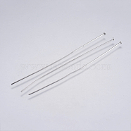 304 Stainless Steel Flat Head Pins, Stainless Steel Color, 70x0.7mm, Head: 1.5mm(X-STAS-F146-01P-70mm)