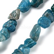 Raw Rough Natural Apatite Beads Strands, Nuggets, 8.5~13.5x6.5~9x5~7mm, Hole: 0.9mm, about 18~21pcs/strand, 7.28''~7.87''(18.5~20cm)(G-P528-B04-02)