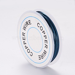 Round Craft Copper Wire, Steel Blue, 18 Gauge, 1mm, about 8.2 Feet(2.5m)/roll(X-CWIR-CW1mm-08)